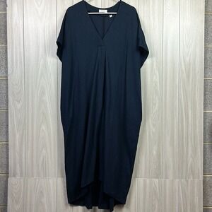 Babaton Womens Dress Medium Linen Charette Shapeless Midi Lagenlook Breathable‎